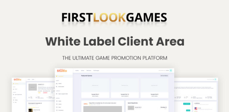 Label Manager Game First Look Games rolls out White Label Client Area - First Look Games