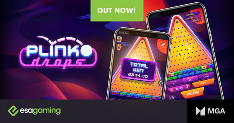 ESA Gaming launches Plinko Drops, the first of its kind