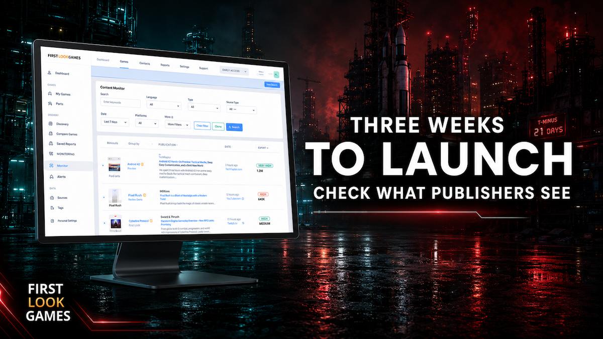 What to Check Three Weeks Before a Game Launch