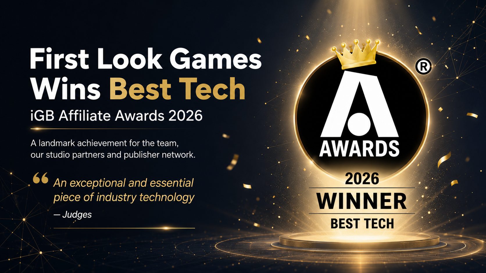 First Look Games Wins Best Tech at the iGB Affiliate Awards 2026