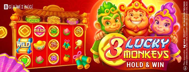 3 Lucky Monkeys Hold & Win