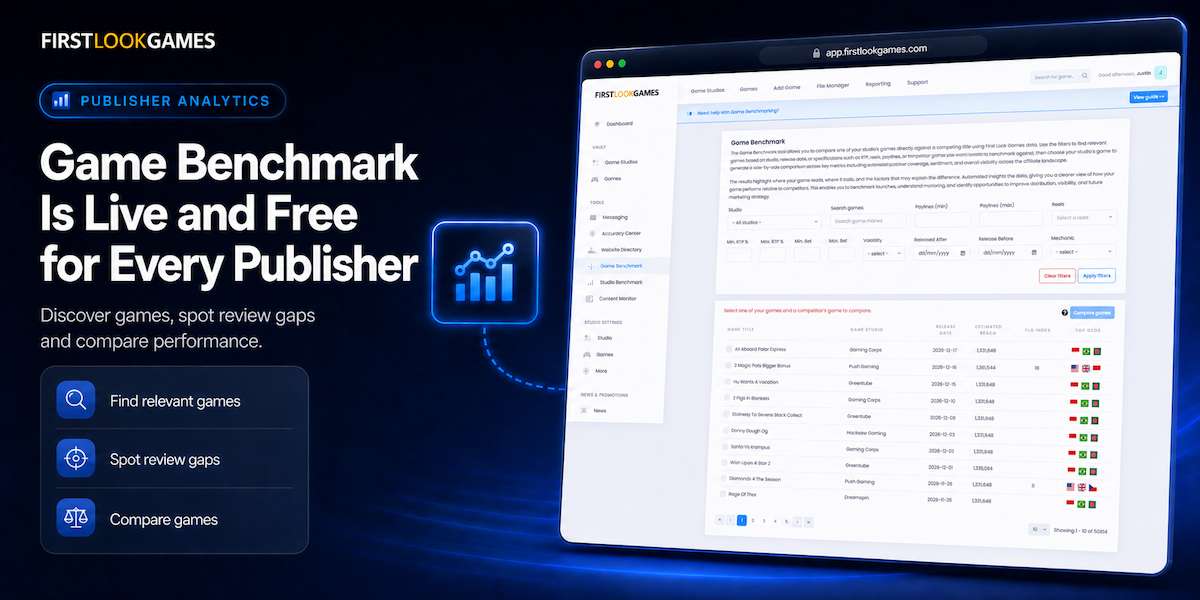 Game Benchmark Is Live and Free for Every Publisher